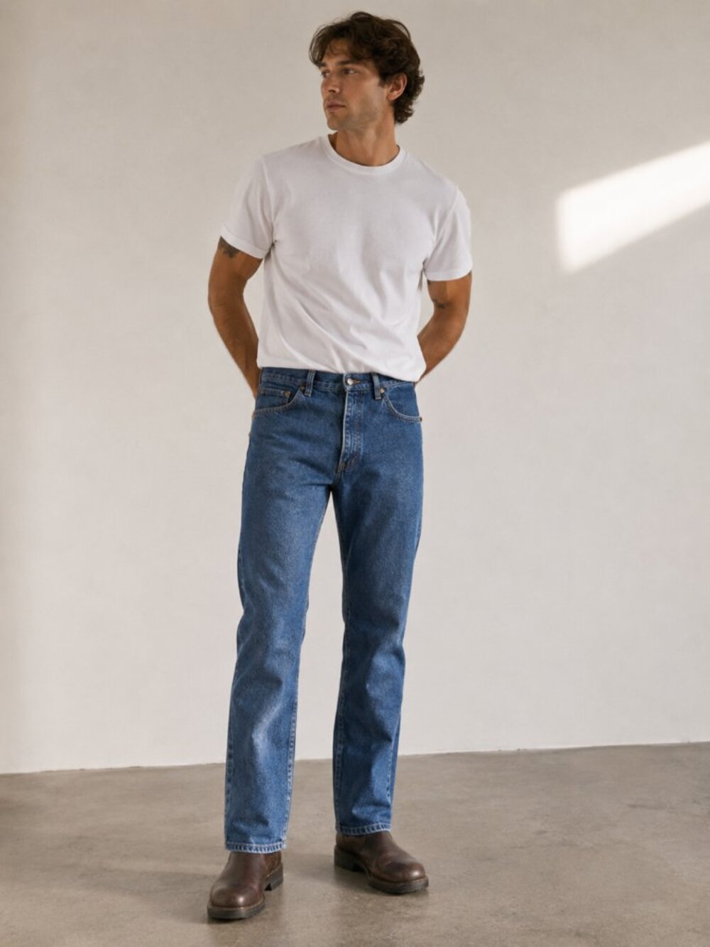 Wrangler Vintage Men’s Jeans 30x32 Fits 28 Straight Leg Classic Denim